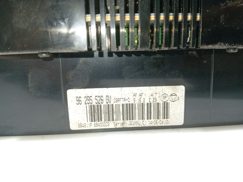 Recambio de mando climatizador para peugeot 607 (s1) básico referencia OEM IAM 96295526GV  