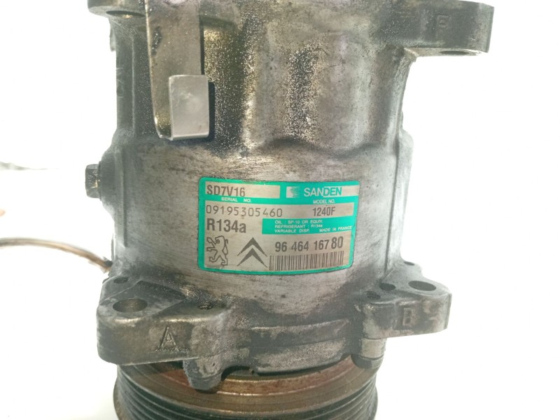 Recambio de compresor aire acondicionado para peugeot 607 (s1) básico referencia OEM IAM 6453TK 9646416780 09195305460