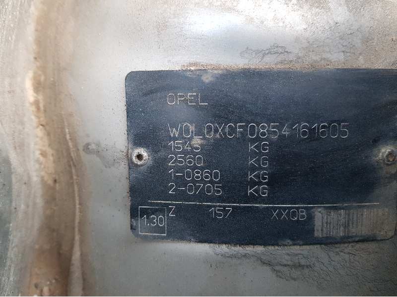 opel corsa c corsavan   |   08.03 - 12.07 | 2003 - 2007 | 69 cv / 51 kw del año 2003