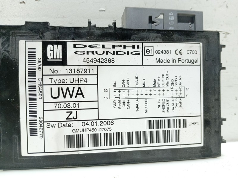 Recambio de modulo electronico para opel antara a (l07) 2.0 cdti referencia OEM IAM 13187911  454942368