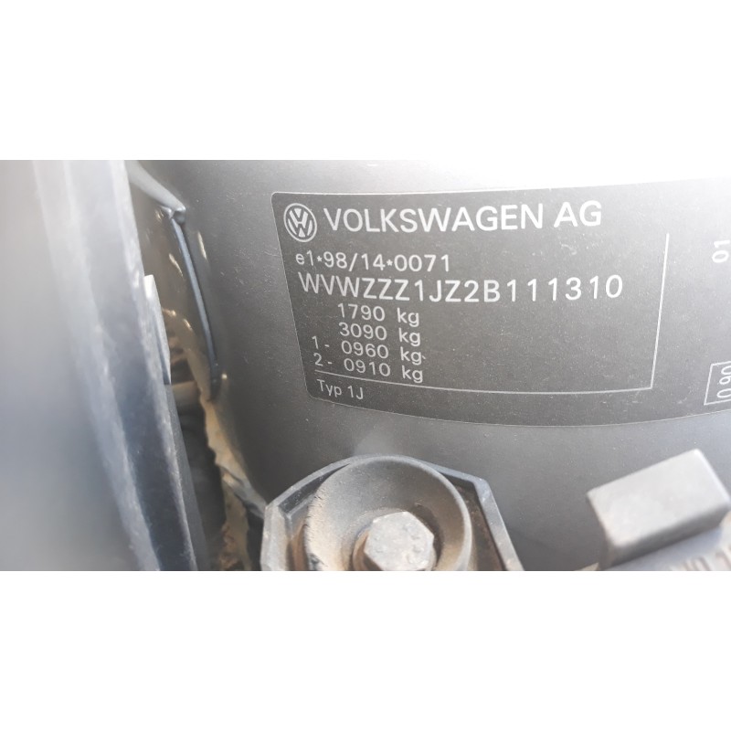 volkswagen golf iv berlina (1j1) 1.9 tdi   |   0.97 - ... | 1997 | 90 cv / 66 kw del año 1997