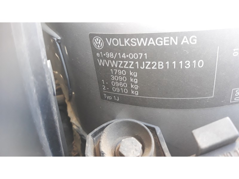 volkswagen golf iv berlina (1j1) 1.9 tdi   |   0.97 - ... | 1997 | 90 cv / 66 kw del año 1997