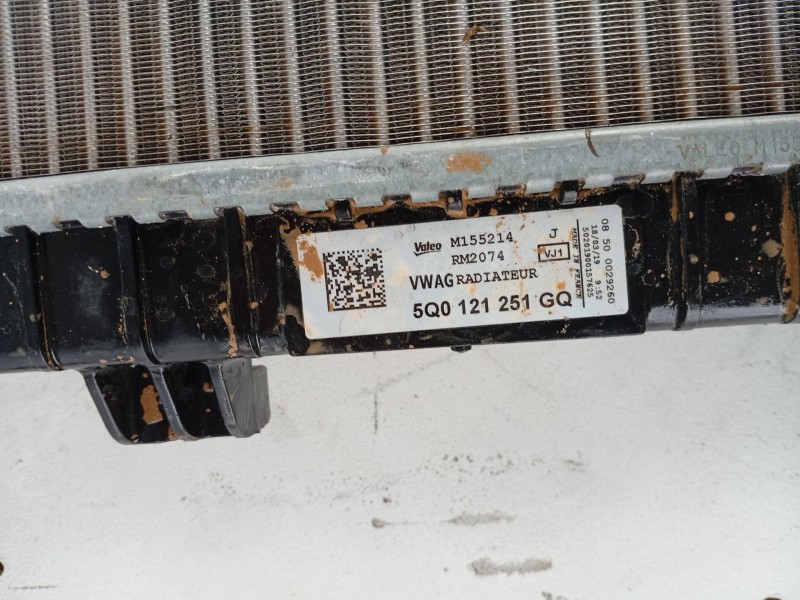 Recambio de radiador agua para audi a3 sportback (8va, 8vf) 1.0 tfsi referencia OEM IAM 5Q0121251GQ  