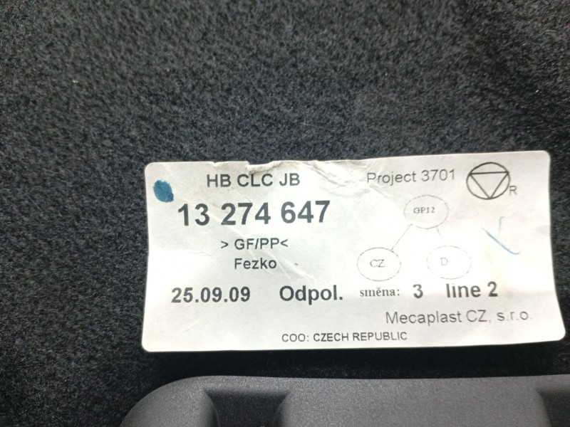 Recambio de bandeja trasera para opel insignia berlina referencia OEM IAM 0  