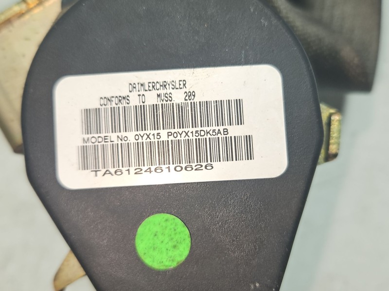 Recambio de cinturon seguridad trasero central para dodge caliber 2.0 crd referencia OEM IAM 0YX15XDVAC  