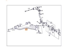 Recambio de brazo suspension inferior delantero izquierdo para mercedes-benz clase e (w211) berlina 3.2 cdi cat referencia OEM I