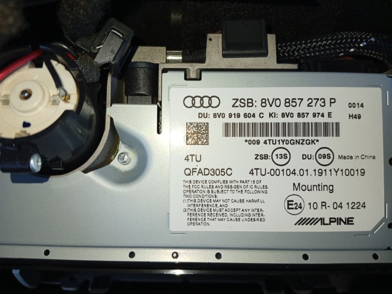 Recambio de salpicadero para audi a3 sportback (8va, 8vf) 1.0 tfsi referencia OEM IAM 8V1857001L24A  
