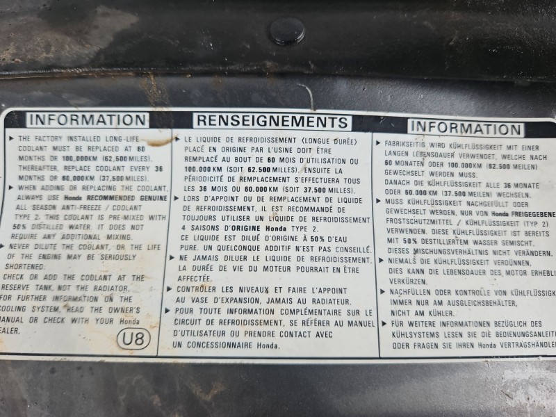 Recambio de capot para honda civic berlina (fn) 2.2 ctdi referencia OEM IAM 74100SMJE01  