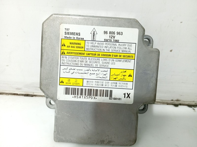 Recambio de centralita airbag para chevrolet aveo / kalos hatchback (t250, t255) 1.2 referencia OEM IAM 96806963  