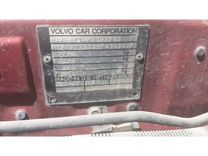 volvo v40 familiar 1.9 diesel   |   0.95 - 0.05 | 1995 - 2005 | 95 cv / 70 kw del año 1995