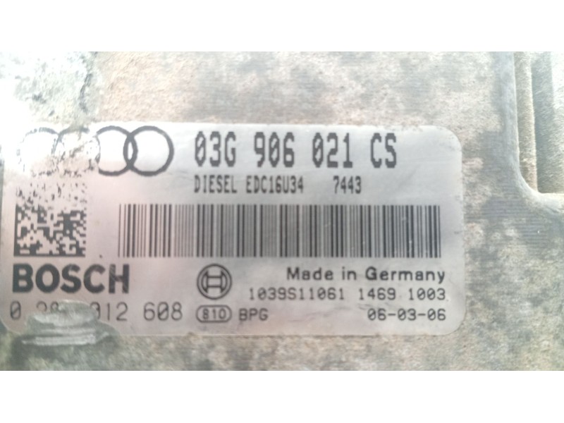 Recambio de centralita motor uce para audi a3 (8p1) 1.9 tdi referencia OEM IAM 8P1907115B  