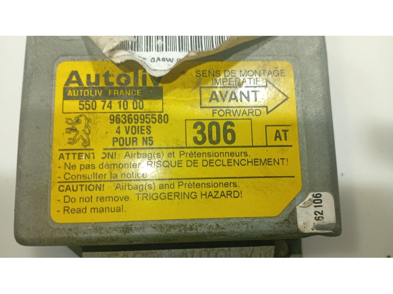 Recambio de modulo electronico para peugeot 306 berlina 3/4/5 puertas (s2) referencia OEM IAM 9636995580  