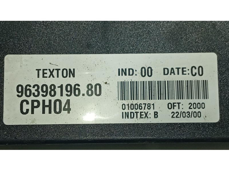 Recambio de modulo electronico para peugeot 306 berlina 3/4/5 puertas (s2) referencia OEM IAM 9639819680  