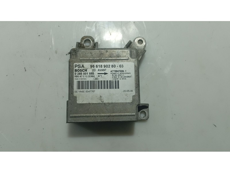 Recambio de centralita airbag para peugeot 207/207+ (wa_, wc_) 1.6 hdi referencia OEM IAM 9666843980  
