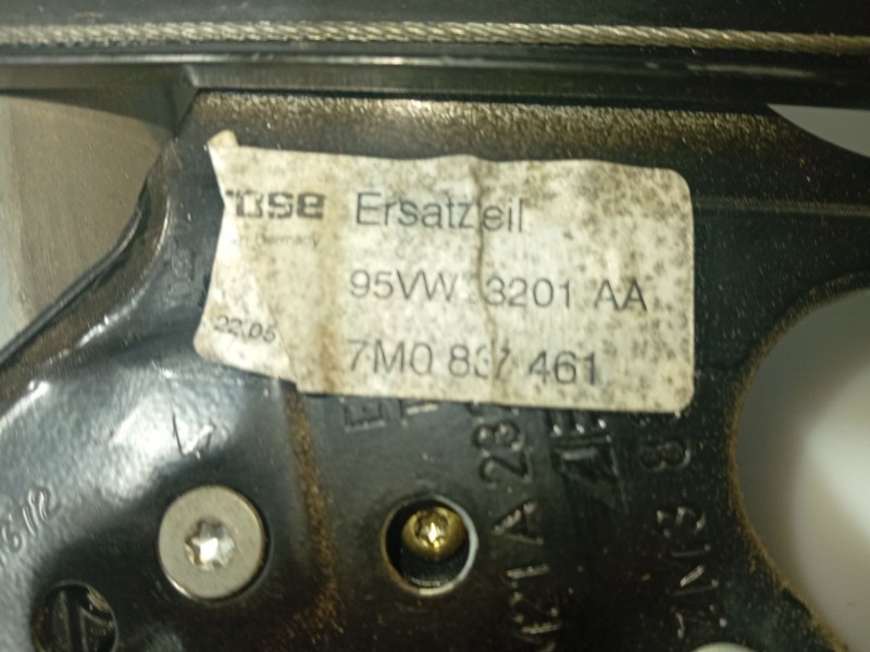 Recambio de elevalunas delantero izquierdo para seat alhambra (7v8, 7v9) 2.0 i referencia OEM IAM 7M0837461  