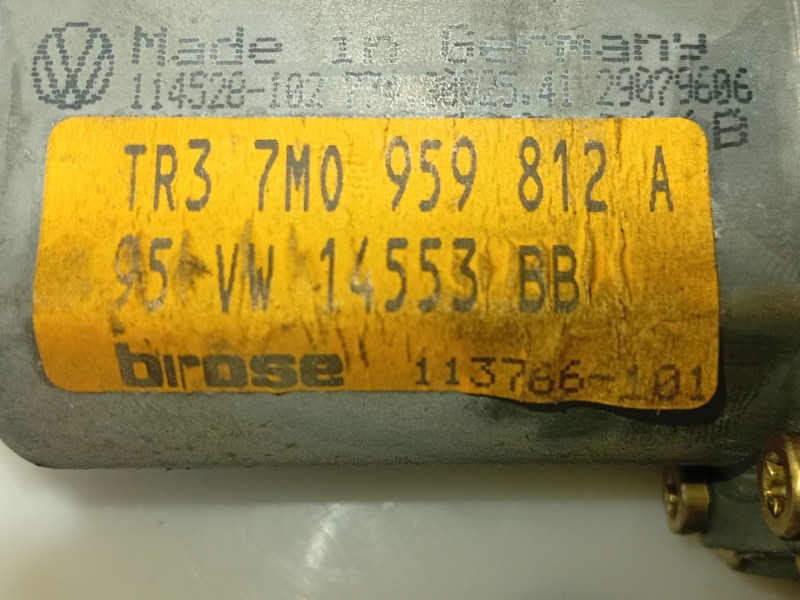 Recambio de elevalunas trasero derecho para seat alhambra (7v8, 7v9) 2.0 i referencia OEM IAM 7M0837462  