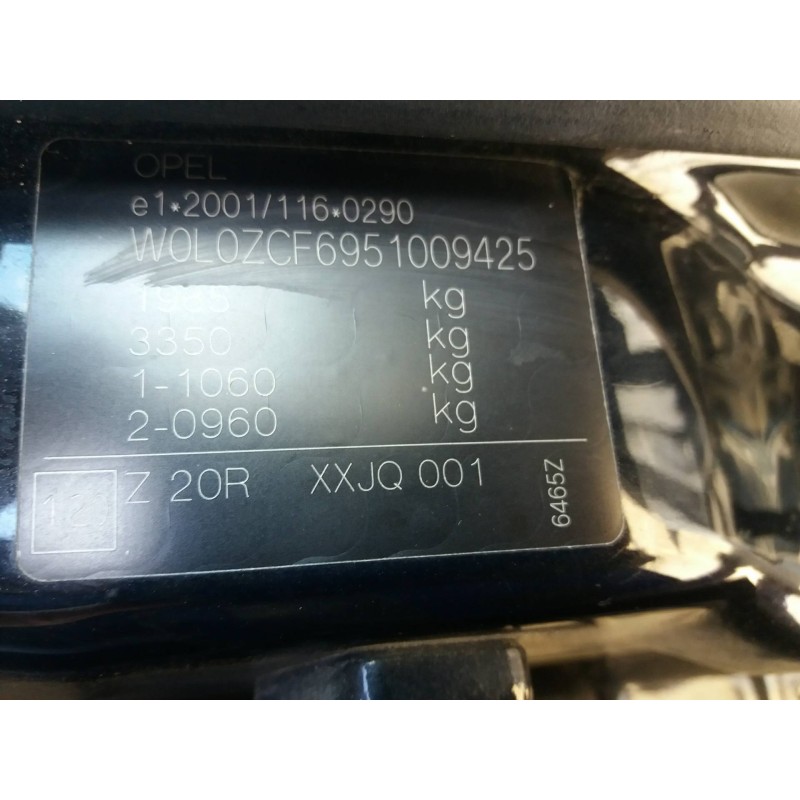 opel vectra c berlina 2.0 dti   |   0.02 - ... | 2002 | 101 cv / 74 kw del año 2002