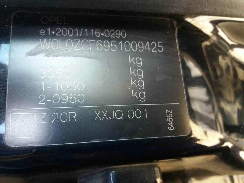 opel vectra c berlina 2.0 dti   |   0.02 - ... | 2002 | 101 cv / 74 kw del año 2002