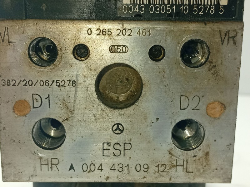 Recambio de abs para mercedes-benz clase a (w168) 1.4 cat referencia OEM IAM 0265202461  