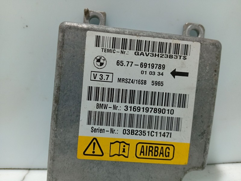 Recambio de centralita airbag para bmw serie 5 berlina (e39) 520i exclusive referencia OEM IAM 65776919789  