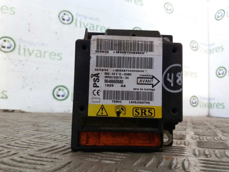 Recambio de centralita airbag para citroen c5 berlina    |   0.01 - 0.04 | 2001 - 2004 referencia OEM IAM 9648665580 L6V3J02ATH2