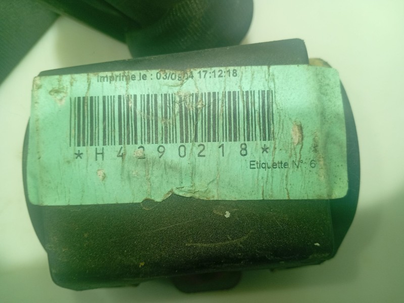 Recambio de cinturon seguridad trasero central para peugeot 206 berlina referencia OEM IAM 8975Q8  
