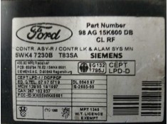 Recambio de centralita cierre para ford focus berlina (cak) 1.8 tddi turbodiesel cat   |   0.98 - ... | 1998 | 90 cv / 66 kw ref 2