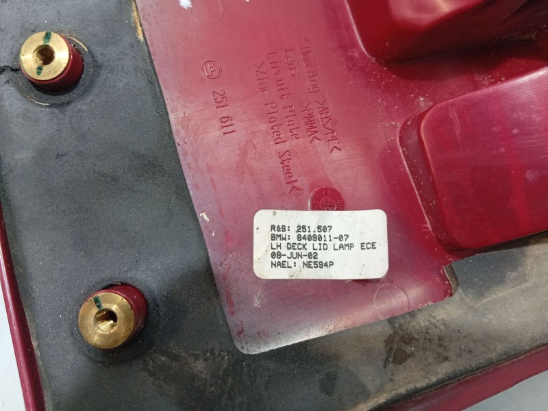 Recambio de piloto trasero izquierdo en porton para bmw x5 (e53) 3.0 d referencia OEM IAM 251507 840901107 