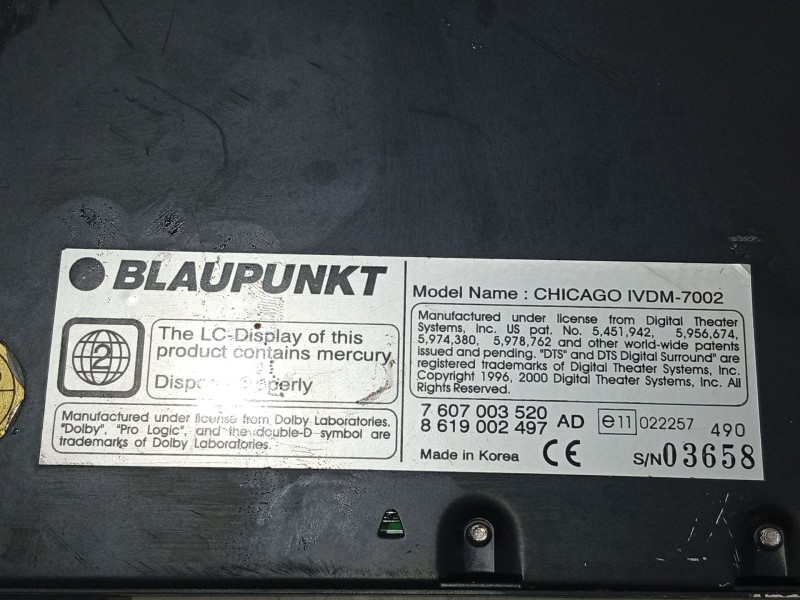 Recambio de sistema audio / radio cd para bmw x5 (e53) 3.0 d referencia OEM IAM   