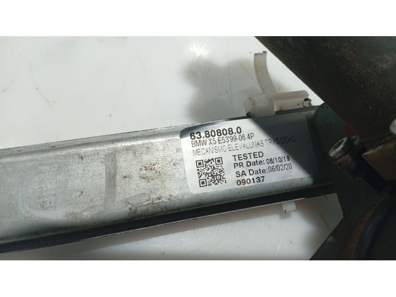 Recambio de elevalunas trasero derecho para bmw x5 (e53) 3.0 d referencia OEM IAM 51357125060  