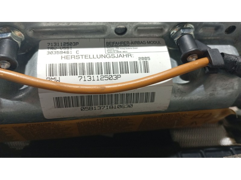 Recambio de airbag delantero derecho para bmw x5 (e53) 3.0 d referencia OEM IAM 72127131125  
