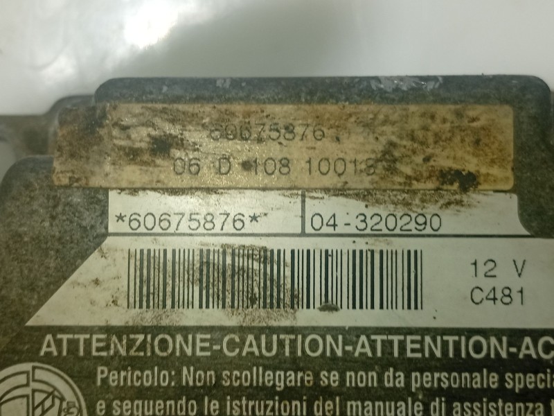Recambio de centralita airbag para alfa romeo 156 (932_) 1.9 jtd (932b2) referencia OEM IAM 60575876  