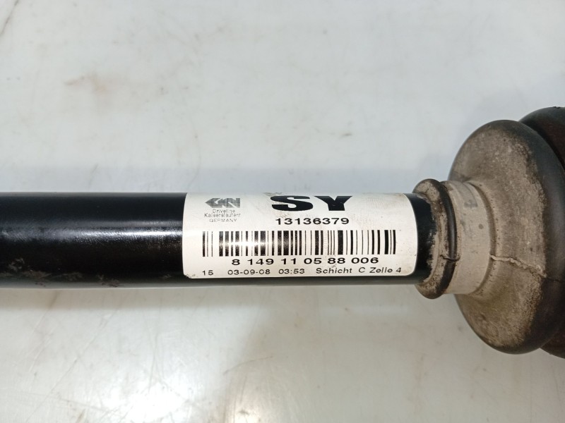 Recambio de transmision delantera izquierda para opel astra h (a04) 1.6 (l48) referencia OEM IAM 13136379  