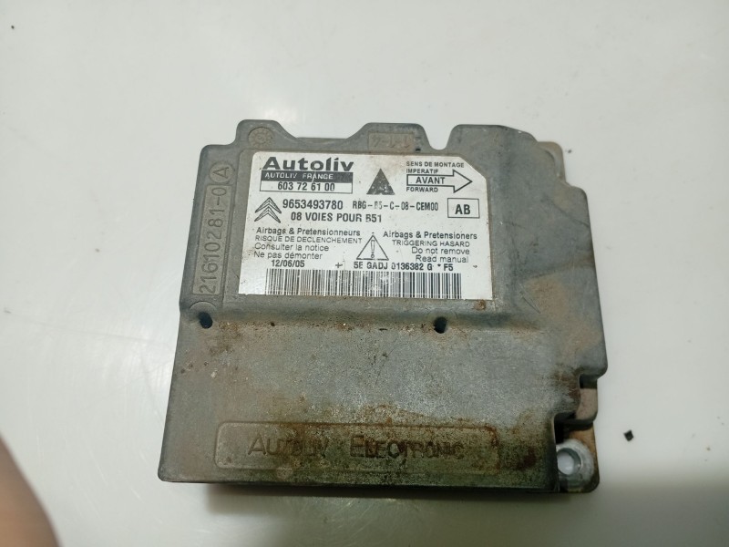Recambio de centralita airbag para citroën c4 berlina referencia OEM IAM 9653493780  603726100