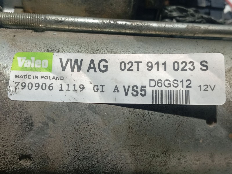 Recambio de motor arranque para skoda fabia i (6y2) 1.2 referencia OEM IAM 02T911023GX  