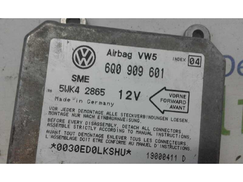 Recambio de centralita airbag para volkswagen polo berlina (6n2) conceptline   |   10.99 - 12.02 | 1999 - 2002 | 50 cv / 37 kw r