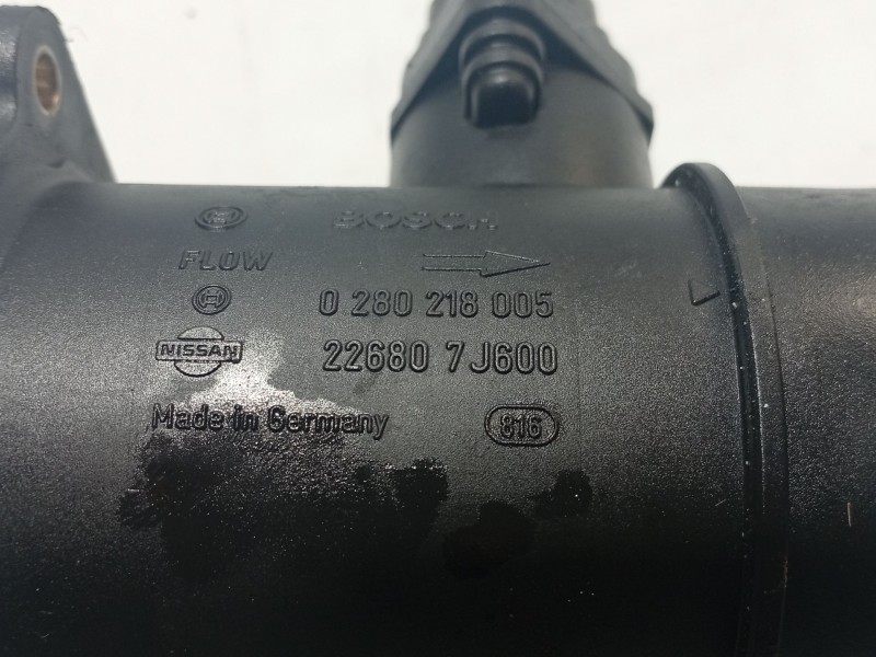 Recambio de caudalimetro para nissan almera ii hatchback (n16) 2.2 di referencia OEM IAM 226807J600  0280218005