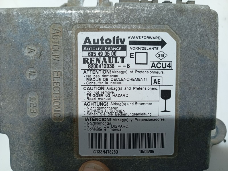 Recambio de centralita airbag para renault megane ii coupe/cabrio referencia OEM IAM   