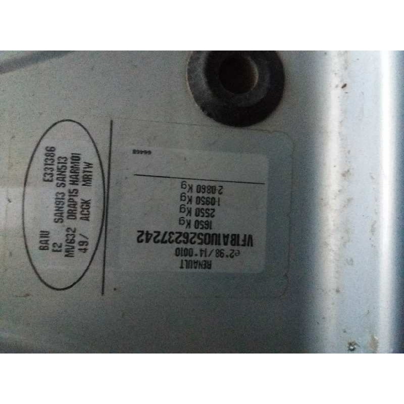 renault megane i fase 2 berlina (ba0) 1.9 dti diesel   |   0.99 - ... | 1999 | 80 cv / 59 kw del año 1999