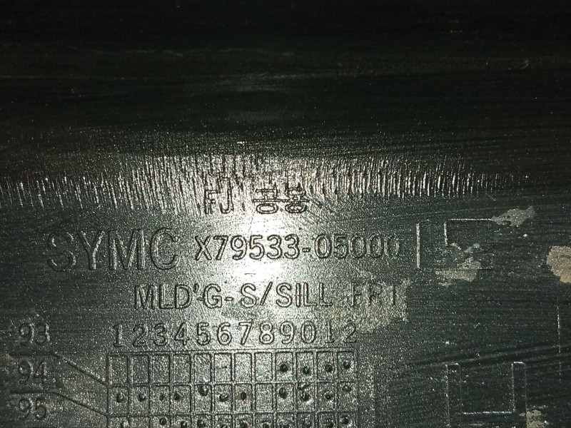 Recambio de moldura para ssangyong musso (fj) 2.9 td referencia OEM IAM   