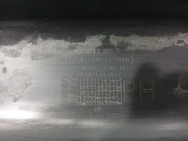 Recambio de moldura para ssangyong musso (fj) 2.9 td referencia OEM IAM   