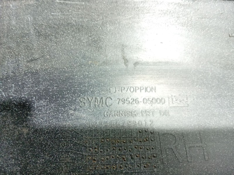 Recambio de moldura para ssangyong musso (fj) 2.9 td referencia OEM IAM   