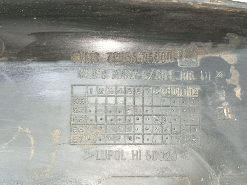 Recambio de moldura para ssangyong musso (fj) 2.9 td referencia OEM IAM   