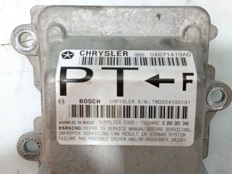Recambio de centralita airbag para chrysler pt cruiser (pt) 2.0 16v cat referencia OEM IAM   