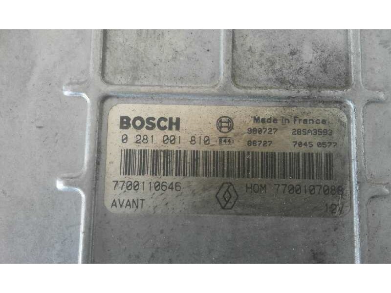 Recambio de centralita motor uce para renault megane i classic (la0)    |   0.96 - 0.01 | 1996 - 2001 referencia OEM IAM  028100