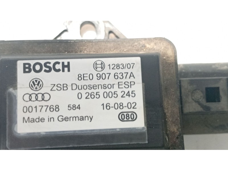 Recambio de modulo electronico para audi a4 b6 (8e2) 2.0 referencia OEM IAM 8E0907637A  0265005245