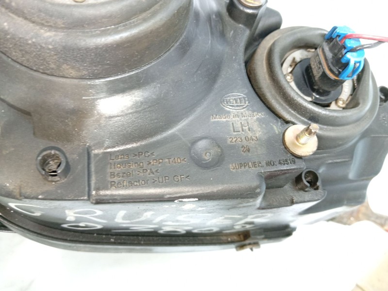 Recambio de faro izquierdo para chrysler pt cruiser (pt) 2.0 16v cat referencia OEM IAM 05288767AK  