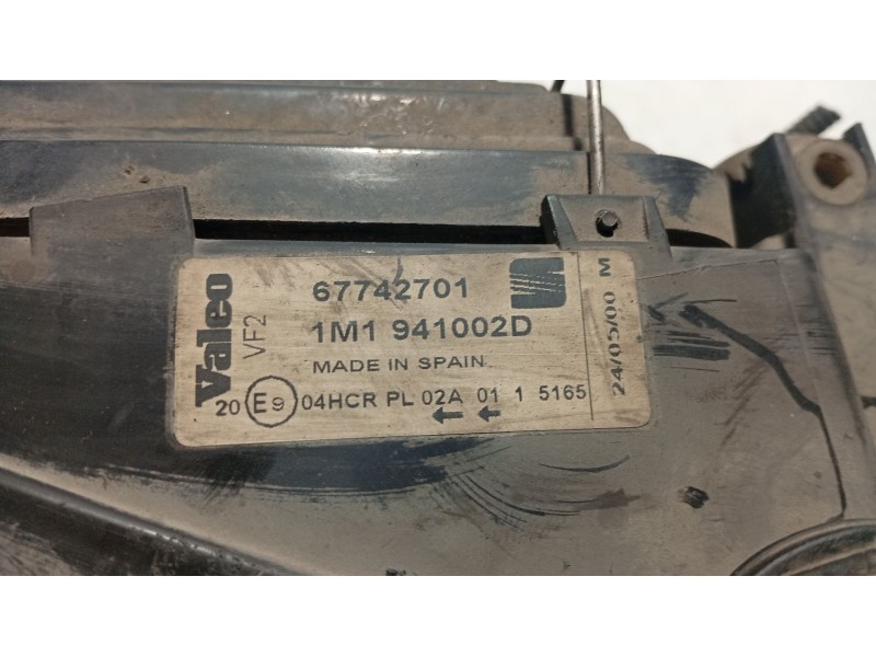 Recambio de faro izquierdo para seat toledo ii (1m2) 1.9 tdi referencia OEM IAM 1M1941002D  