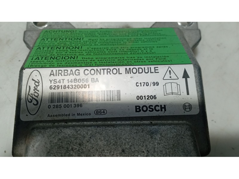 Recambio de centralita airbag para ford tourneo connect 1.8 tdci referencia OEM IAM YS4T14B056BA  0285001396