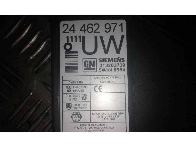 Recambio de centralita cierre para opel corsa c    |   0.00 - 0.03 | 2000 - 2003 referencia OEM IAM 5WK48664 24462971 1111